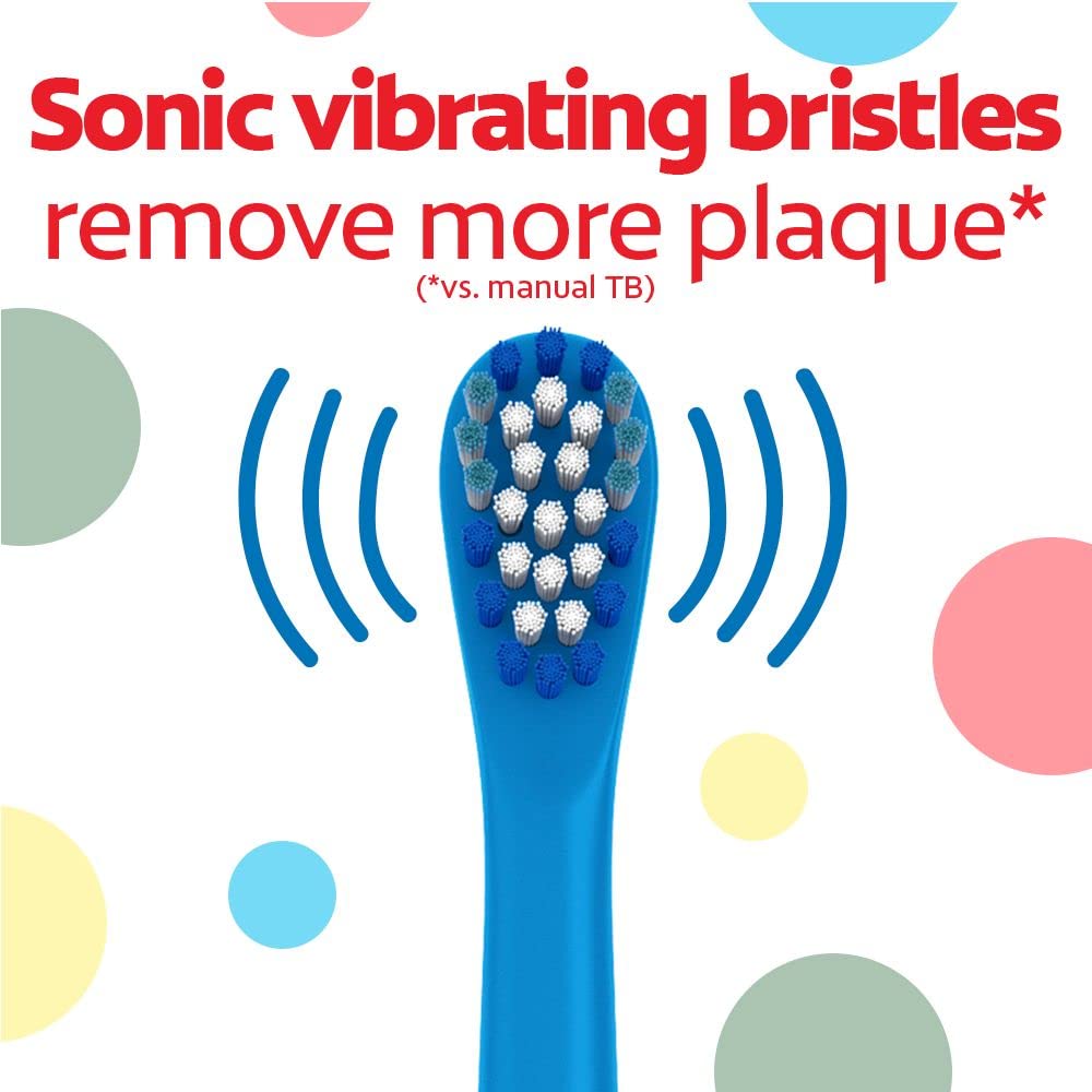 Colgate Kids Dinosaur Battery Toothbrush, Ages 3+, Extra Soft