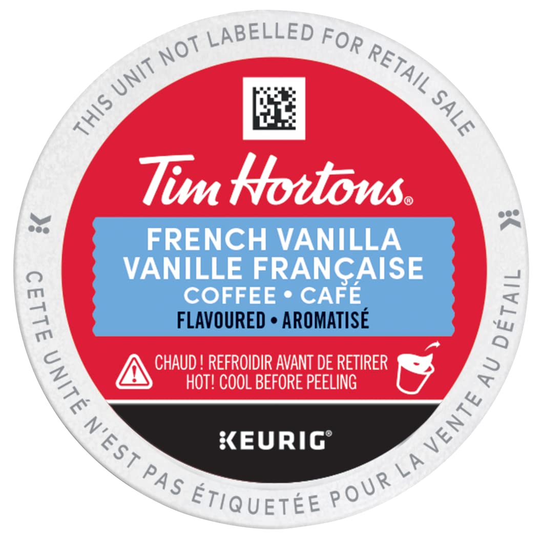 Tim Hortons French Vanilla Coffee, Keurig K-Cup Pods, Flavoured Medium Roast, 30 Count