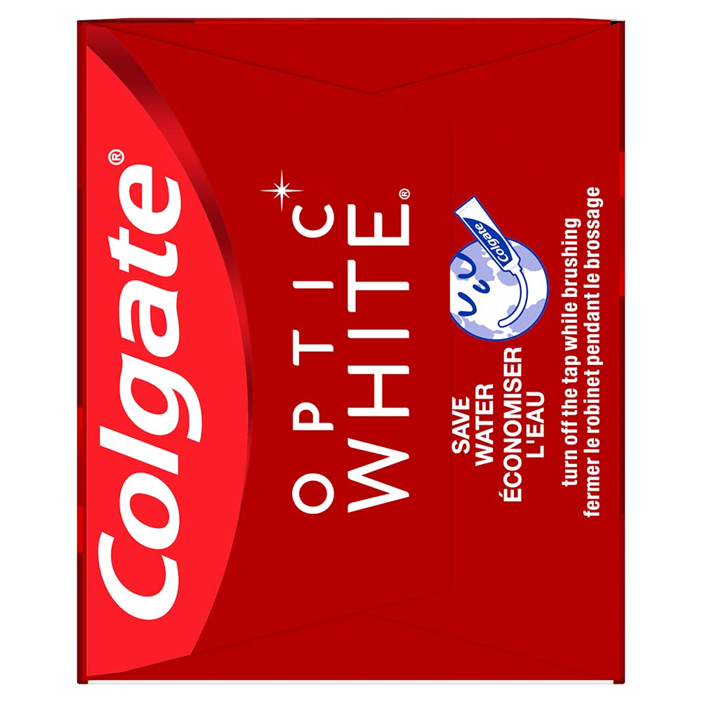Colgate Optic White Advanced Teeth Whitening Toothpaste, Oxygenating White, 133 ml (Pack of 2)