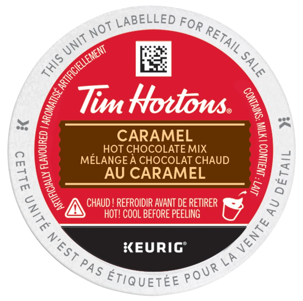 Tim Hortons Caramel Hot Chocolate, Single Serve Keurig K-Cup Pods, 10 Count