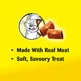TEMPTATIONS Meaty Bites Cat Treats Adult, Chicken, 42.5g Pouch (7 Pack)