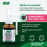 (2 Pack) A.Vogel Echinaforce Sore Throat Spray Fast Acting Relief - Clinically Proven Treatment for Pharyngitis, Tonsillitis, Soreness and Hoarseness - Organically Grown Echinacea Purpurea - Vegan - 60mL