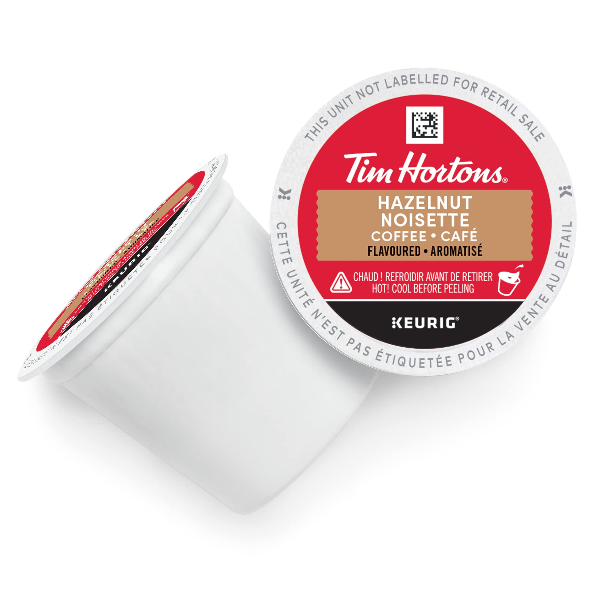 Tim Hortons Hazelnut Flavoured Coffee, Single Serve Keurig K-Cup Pods, Medium Roast, 72 Count