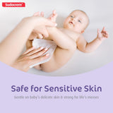 Sudocrem Pure Water Wipes 360 Count - Unscented, Hypoallergenic, Plant-Based Baby Wipes, 99% Water - Extra Strong and Ultra Soft (6 Packs of 60)