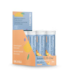 Instant C, D, Zinc Effervescent Tablets - Peach Flavour - Immunity Support - 8 Tubes x 10 Tablets