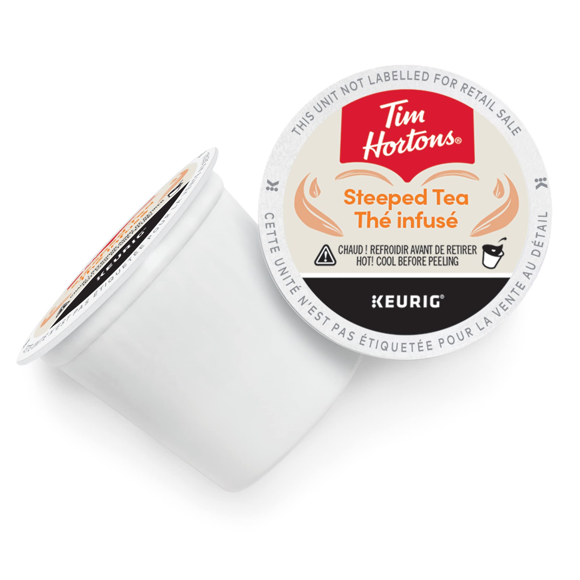 Tim Hortons Steeped Orange Pekoe Tea, Single Serve Keurig K-Cup Pods, 30 Count (Pack of 2)