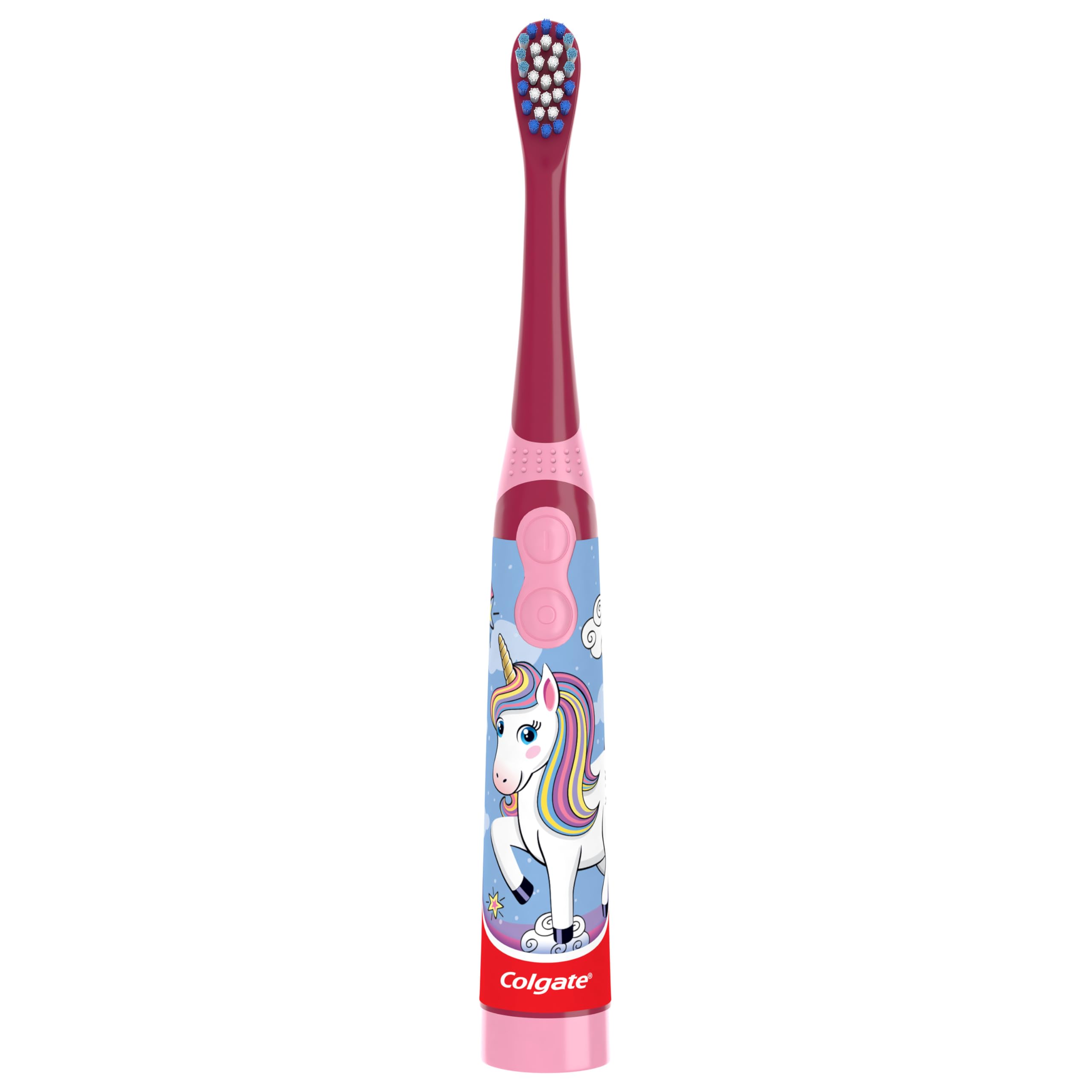 Colgate Battery Powered Kids Electric Toothbrush (pack Of 1), Ages 3+, Extra Soft Toothbrush, Fun Unicorn Design, Removes More Plaque, Slim, Easy-to-hold Handle, Cleans Cavity-causing Bacteria, Battery Included