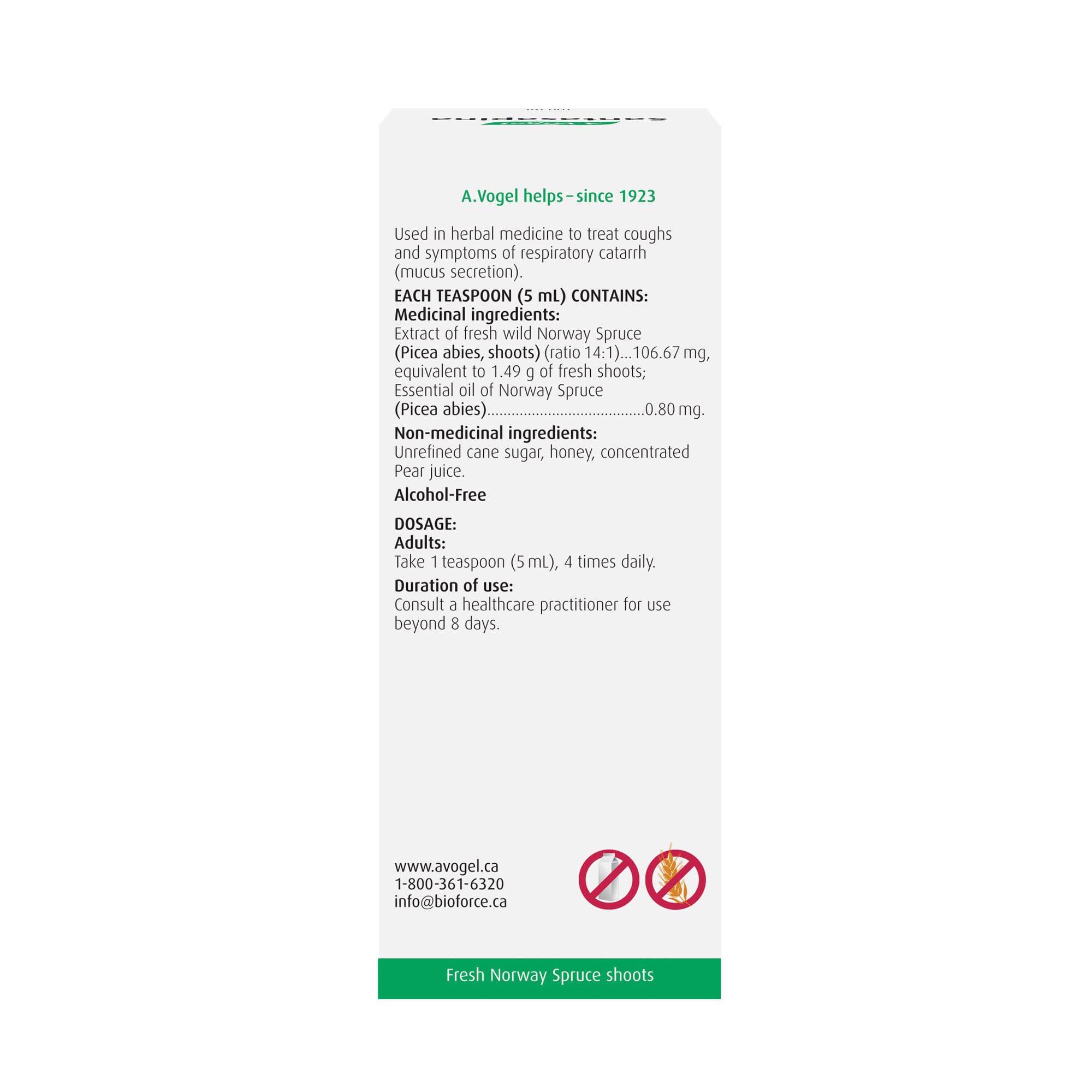 A.Vogel Santasapina Soothing Cough Syrup - Alcohol free - Treats Dry Coughs and Symptoms Associated With Mucus Secretion in the Respiratory Tract - 100 mL