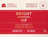 Tim Hortons Bright Espresso Capsules, Nespresso Original Line Compatible Capsules, 100 Count