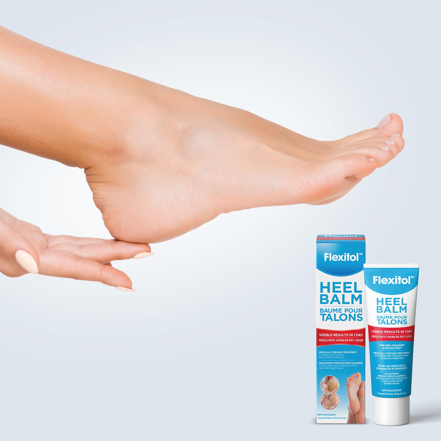 Flexitol Heel Balm – Best Foot Cream, Effective Treatment for Chapped Feet (112g)