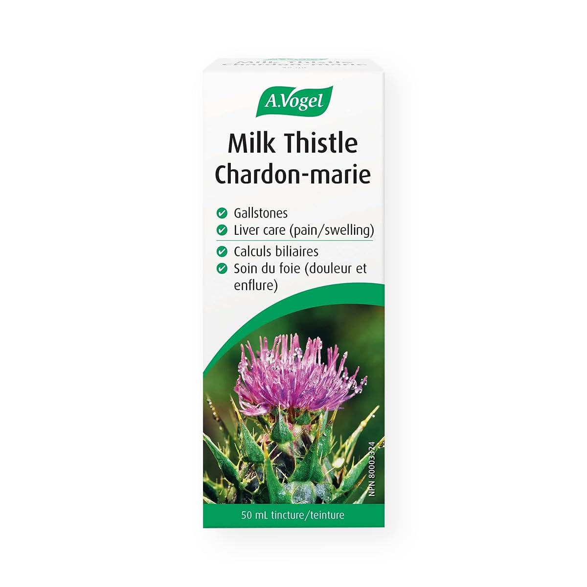 A.Vogel Milk Thistle - Liver Supplement for Liver Health and Gallstones - Treats Symptoms Caused by Liver Pain - Hepatic Pain and Swelling - Sugar, Lactose and Gluten-Free - Vegan - 50 mL