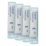 Boiron Cuprum metallicum 6ch,Homeopathic Medicine. Each Tube Contains 4 g (Approximately 80 pellets) (Pack of 4)