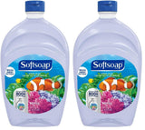Softsoap Antibacterial Liquid Hand Soap Refill - Aquarium Series - Fresh Scent- Moisturizing Hand Wash, Savon a Main, Dermatologically Tested, for Soft Smooth Skin, 1.47 Liters (Pack of 2) (Packaging May Vary)