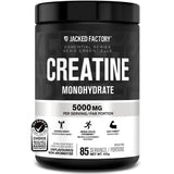 Jacked Factory Creatine Monohydrate Powder 425g - Canadian-Owned Informed Choice Certified Supplement for Increased Muscle Mass*, Improved Strength, Power, & Performance** - 85 Servings, Unflavored