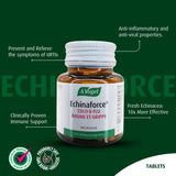A.Vogel Echinaforce Echinacea Chewable Tablets - Organic Echinacea Supplement - Relieves Cold and Flu Symptoms by Strengthening the Immune System - Gluten & Sugar Free - Children 2+ - 120 Tabs