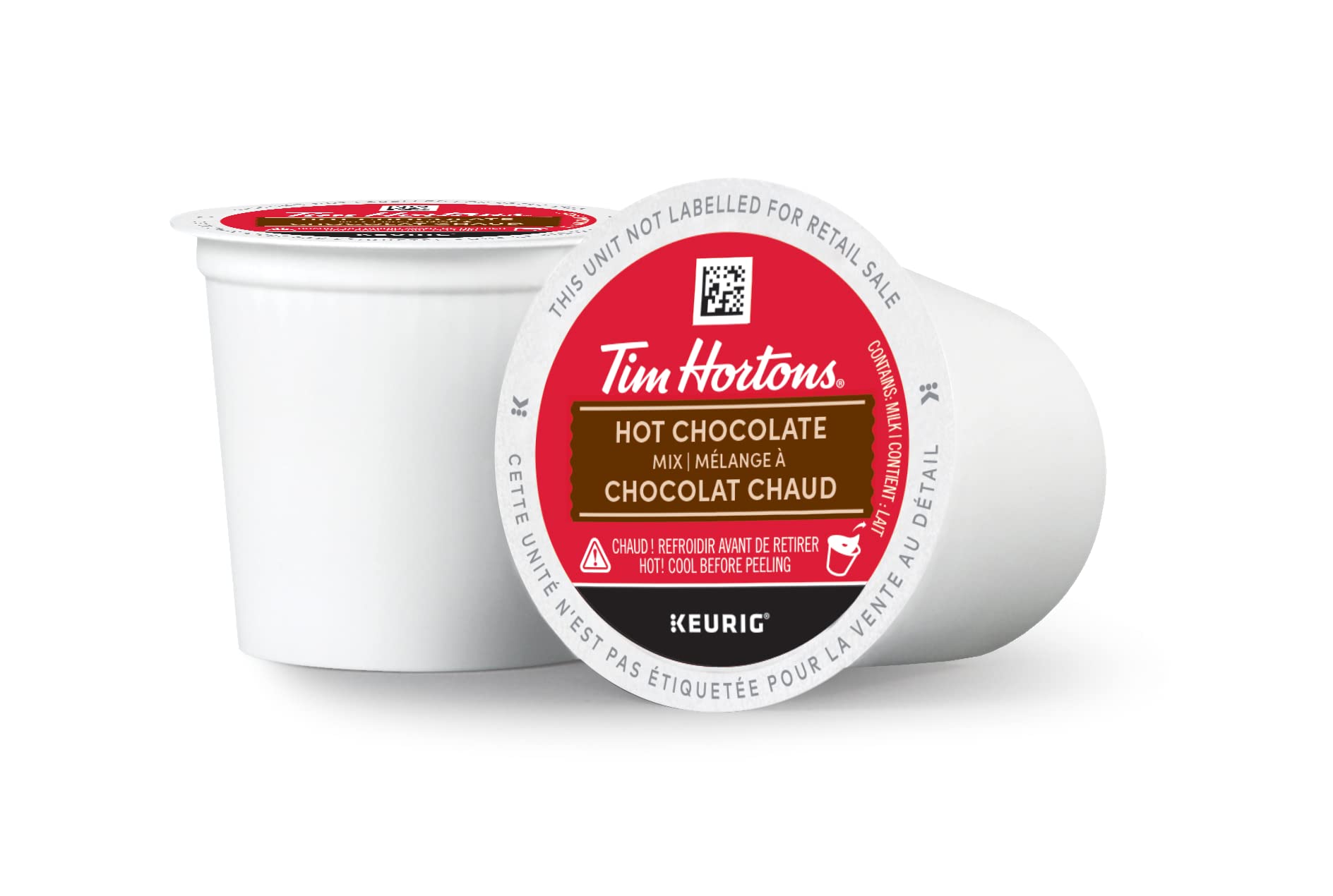 Tim Hortons Hot Chocolate, Recyclable Single Serve Keurig K-Cup Pods, 20 Count (Pack of 1)