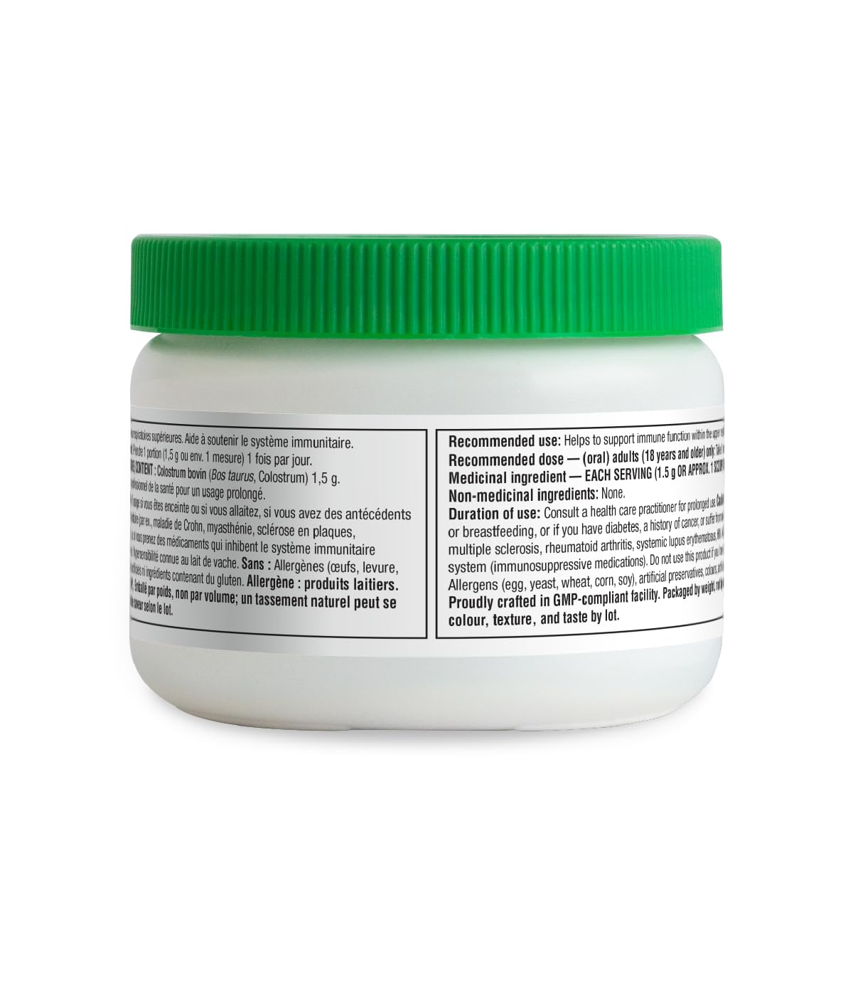 Organika Canadian-Made Colostrum (Bovine)- Immune Support, Grass-Fed- 150g