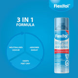 Flexitol Foot Odour Powder Spray – Deodorizer Powder for Sweaty, Smelly Feet & Shoes (143g)