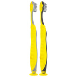 Colgate Kids Full Size Toothbrush (2 Pack) with Extra Soft Bristles, Cheek and Tongue Scraper, Minecraft Design, Suction Cup Base - Gentle for Children, Kids Toothbrush for Oral Care