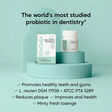 Prodentis Mint | Dental Oral Probiotic Lozenges | for Adults | Clinically Proven Dental Probiotics | Promotes Good Oral Health & Gut Health Too | 30 Mint-Flavored Lozenges