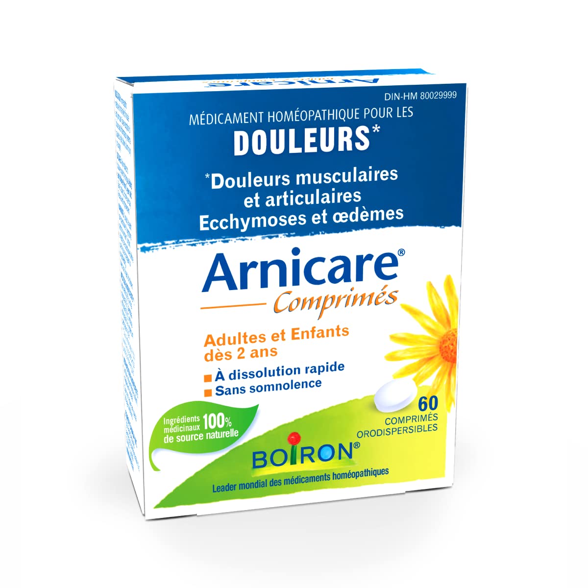 Boiron Arnicare Bruise Swelling, Bumps and Oedema, Natural Sourced, 45 Gram & Arnicare Tablets, 60 Tablets, Homeopathic Medicine