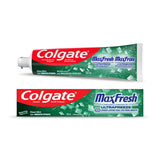 Colgate MaxFresh Toothpaste with Mini Breath Strips, Clean Mint, 150 Milliliters