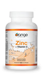 Orange Naturals Zinc + Vitamin C, 90 Veg Capsules, 90-Day Supply, With 50mg Zinc & 400mg Vitamin C, Support Overall Wellness & Skin Vitality, No Gluten or GMO, Easy-to-Swallow, Antioxidant Protection