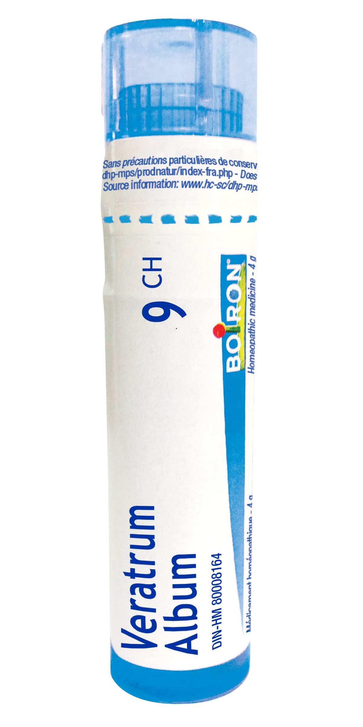 Boiron Veratrum album 9ch,Homeopathic medicine. Each tube contains 4 g (approximately 80 pellets)