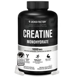 Jacked Factory Creatine Monohydrate Capsules - Canadian-Owned Supplement for Muscle Growth, Increased Strength, Enhanced Energy Output, and Improved Athletic Performance - 150 Pills