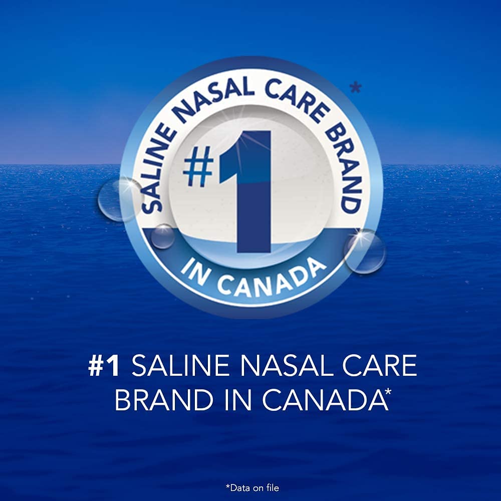 hydraSense Medium Stream Nasal Spray, Daily Nasal Care, 100% Natural Source Seawater, Preservative-Free, 100 mL