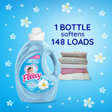 Fleecy Liquid Fabric Softener - Fresh Air - Premium Laundry Softener for Enhanced Comfort and Softness, 3.5 Liters for 148 Loads of Laundry