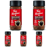Tim Hortons Dark Roast Instant Coffee, 100% Colombian, 100 g (Pack of 5)
