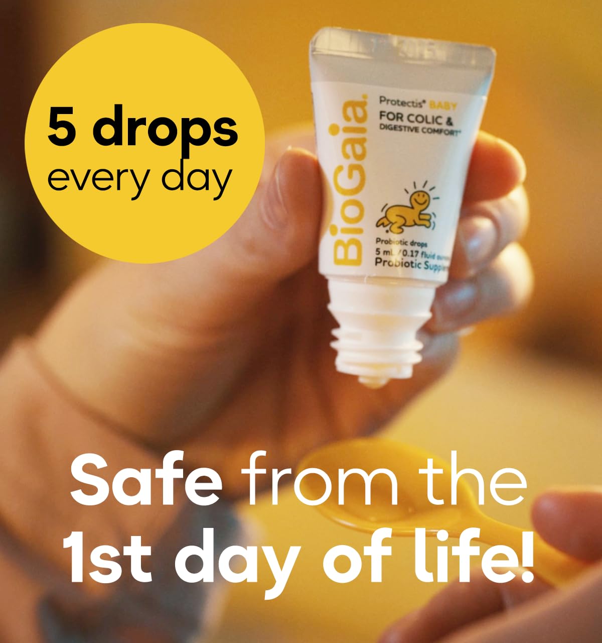 BioGaia Probiotic Drops with 400IU of Vit.D | 10mL BioGaia Immune & Gut Health | 50 Day Supply | Promotes The Development of Healthy Immune & Digestive Systems in Infants, Babies & Toddlers