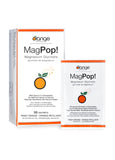 Orange Naturals - MagPop! Effervescent Magnesium Glycinate Drink Powder with Vitamin C, 35 Sachets 35-Day Supply - Electrolyte Balance, Support Sleep, Relaxation & Muscle Function, Bone & Teeth Health