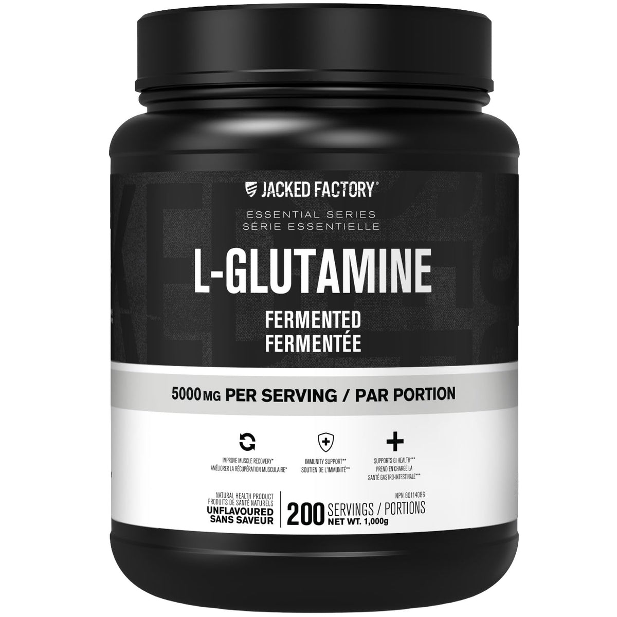 L-Glutamine Powder 200 Servings - Vegan Fermented L Glutamine Powder for Post Workout Muscle Recovery, Immunity, Digestive Health - Tested & Trusted, No Artificial Fillers - Unflavored