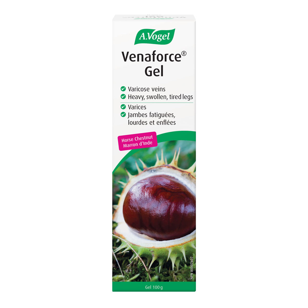 A.Vogel Venaforce Horse Chestnut Gel - Helps to Relieve Symptoms of Heavy, Swollen and Painful Legs Associated with Venous Insufficiency and Varicose Veins - 100 g