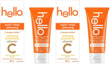 Hello Whitening Toothpaste with Fluoride Powered by Vitamin C, Teeth Whitening Toothpaste for Adults, Helps Freshen Breath and Removes Surface Stains, SLS Free, Natural Peppermint Flavor, 82mL Tube
