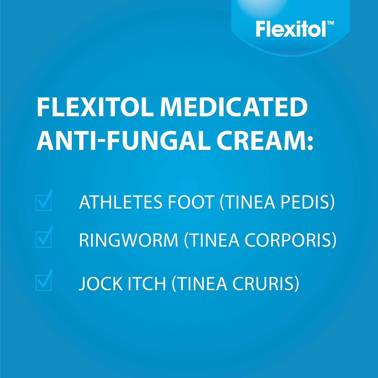 Flexitol Medicated Anti-Fungal Cream for Athlete's Foot - Best OTC Treatment for Foot Fungus & Fungal Infections, Effective Anti-Fungal Cream for Feet (56g)