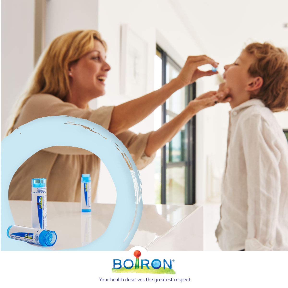 Boiron Ferrum phosphoricum 9ch,Homeopathic medicine. Each tube contains 4 g (approximately 80 pellets)