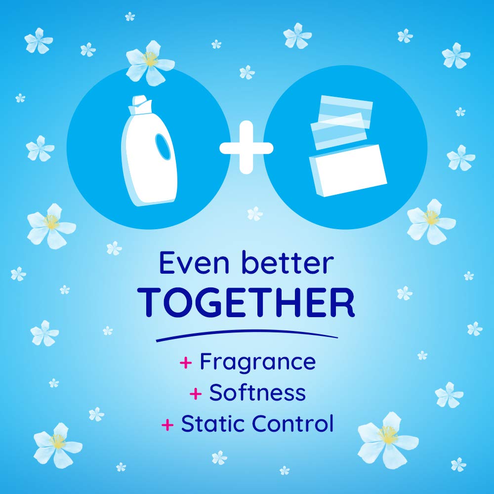 Fleecy Liquid Fabric Softener, Aroma therapy Calm, 110 Loads, 2.6 Liter