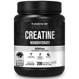 Jacked Factory Creatine Monohydrate Powder 1000g - Canadian-Owned Informed Choice Certified Supplement for Increased Muscle Mass*, Improved Strength, Power, & Performance** - 200 Servings, Unflavored