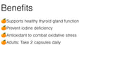 Orange Naturals - Thyroid Spark, 60 Capsules 30-Day Supply - Supports Healthy Thyroid Gland Function and Support Your Metabolism - Prevent Iodine Deficiency - Antioxidant to Combat Oxidative Damage
