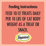 TEMPTATIONS Meaty Bites Cat Treats Adult, Salmon Flavour, 42.5g Pouch (7 Pack)