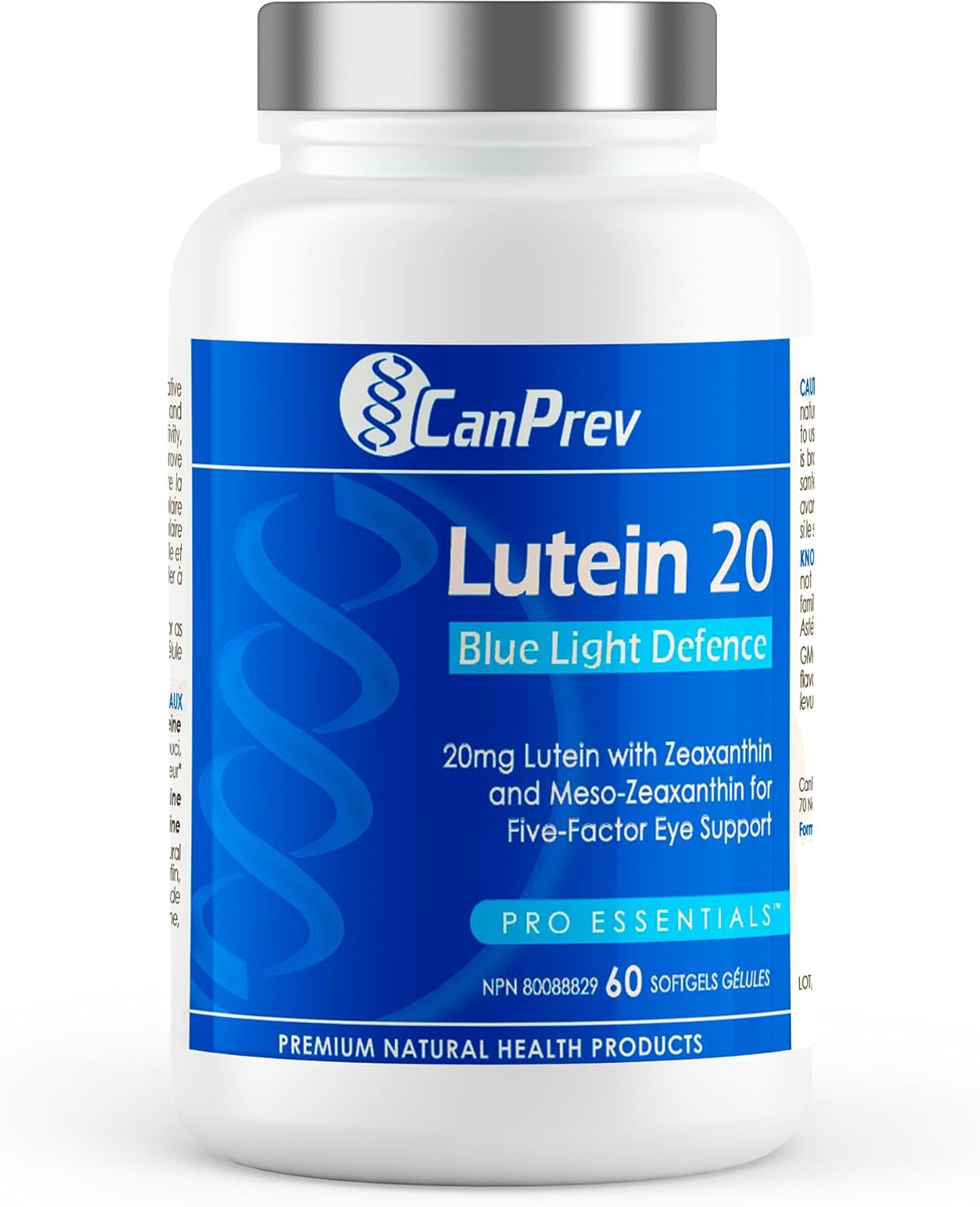 Lutein 20Mg, 60 Softgels - Blue Light Defence for Eyes - Eye Vitamins with Lutein and Zeaxanthin - Eye Care Supplement - Supports Vision - Eye Vitamins for Adults - Eye Supplements