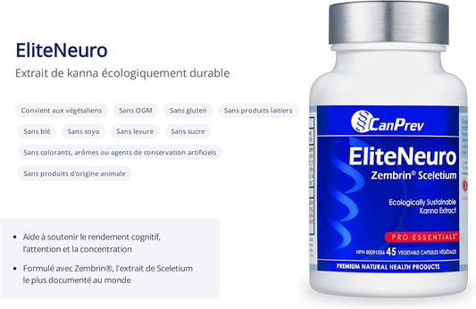 - Eliteneuro Zembrin Sceletium, 45 V-Caps - Helps Support Cognitive Function in Adults - Helps Support Cognitive Performance, Mental Focus and Concentration