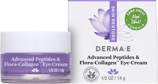 DERMA E Advanced Peptides and Collagen Eye Cream 0.5 Oz
