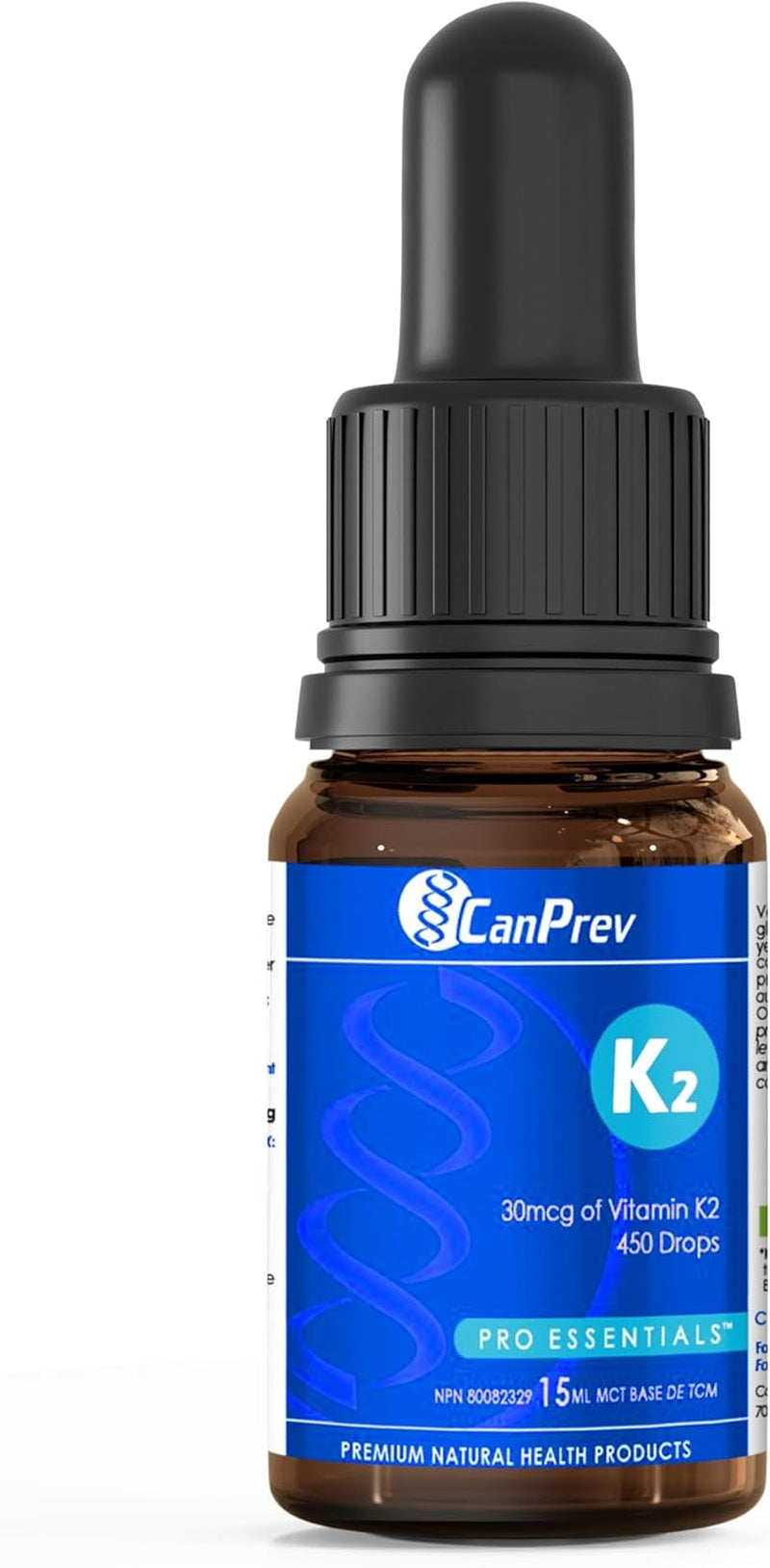 K2 Drops, 15Ml, 300 Servings, 30Mcg MK-7 Vitamin K2 Liquid, Supports Strong Bones & Cardiovascular Wellness, Vegan, Unflavored Formula with MCT Oil for Optimal Calcium Utilization & Absorption