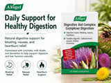A.Vogel Digestive Aid Complex - Nausea, Heartburn and Bloating relief - Powerful combination of Artichoke, Milk thistle, Boldo and Dandelion - 60 Tabs