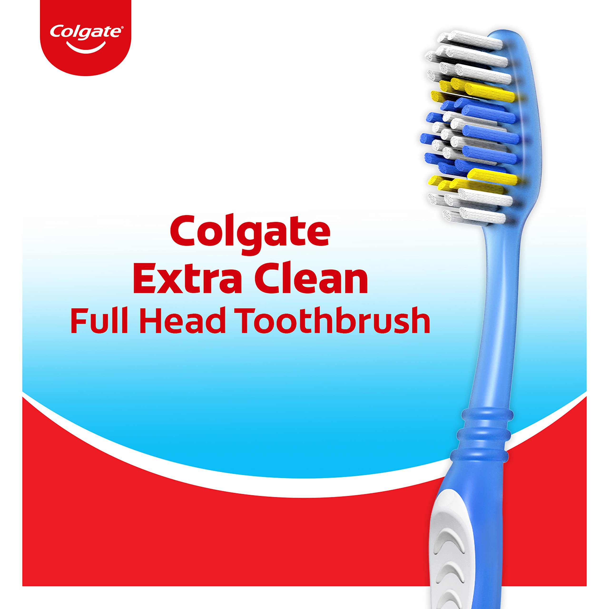 Colgate Extra Clean Toothbrush, Soft, 3 Count, Multi Color (55005)