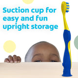 Colgate Kids Full Size Toothbrush (6 Pack) with Extra Soft Bristles for Ages 2 and Up, Toddler Toothbrush Featuring Bluey, Suction Cup for Easy Storage, Gentle for Toddlers